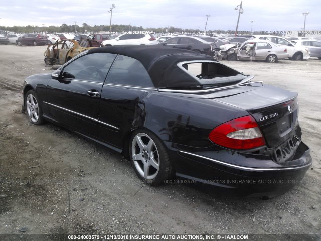 WDBTK72G67T084777 - 2007 MERCEDES-BENZ CLK 550 BLACK photo 3