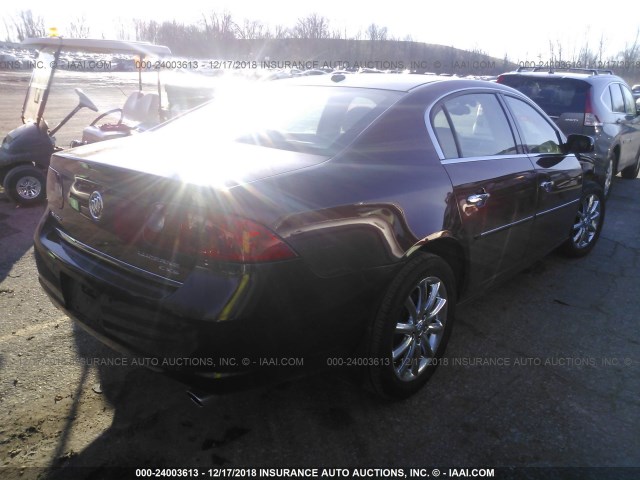 1G4HE57Y57U103250 - 2007 BUICK LUCERNE CXS MAROON photo 4