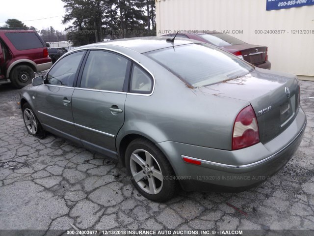 WVWRH63B24P096226 - 2004 VOLKSWAGEN PASSAT GLX 绿色 照片 3