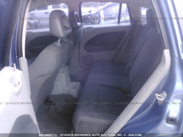 1B3HB48C67D218497 - 2007 DODGE CALIBER SXT BLUE photo 8