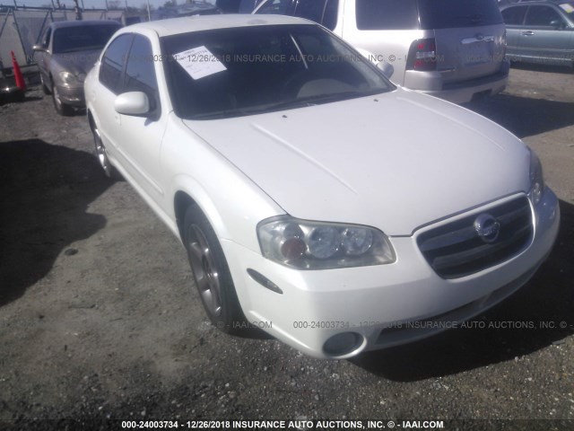 JN1DA31D62T419668 - 2002 NISSAN MAXIMA GLE/GXE/SE WHITE photo 1