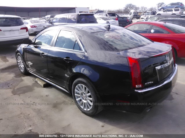 1G6DG5EG8A0125428 - 2010 CADILLAC CTS LUXURY COLLECTION BLACK photo 3