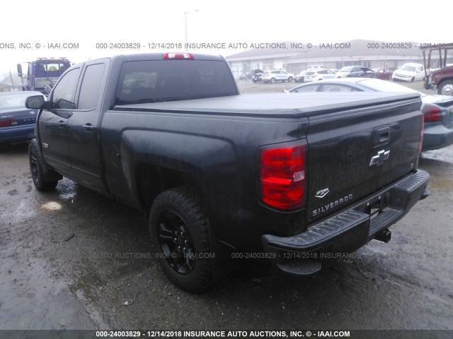 1GCVKRECXGZ309133 - 2016 CHEVROLET SILVERADO K1500 LT BLACK photo 3