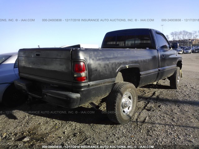 1B7KF26D7VJ584993 - 1997 DODGE RAM 2500 BLACK photo 4