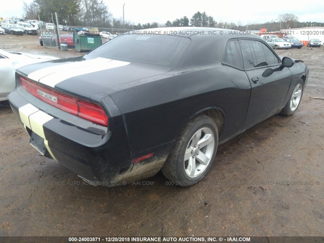 2C3CDYAG3DH719227 - 2013 DODGE CHALLENGER SXT BLACK photo 4