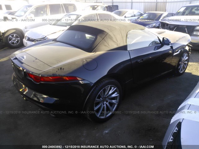 SAJWA6ET9H8K41860 - 2017 JAGUAR F-TYPE BLACK photo 4