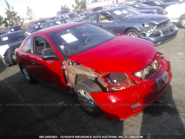 1HGEM21144L018049 - 2004 HONDA CIVIC DX VP RED photo 1