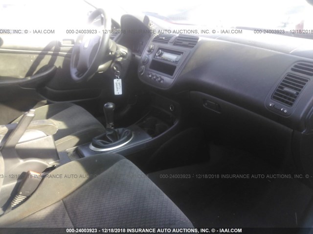 1HGEM21144L018049 - 2004 HONDA CIVIC DX VP RED photo 5