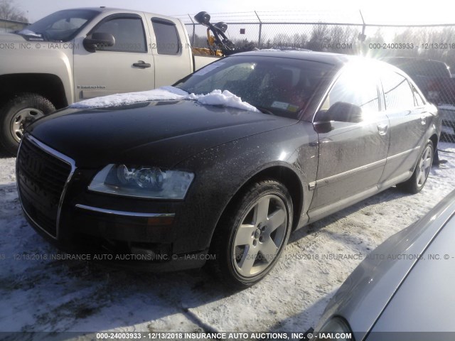 WAUMV44E37N008099 - 2007 AUDI A8 L QUATTRO BLACK photo 2