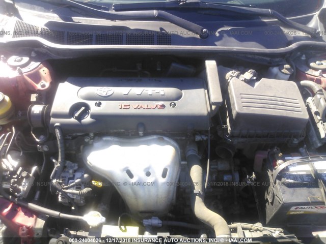 4T1BE46K09U283401 - 2009 TOYOTA CAMRY SE/LE/XLE 红色 照片 10