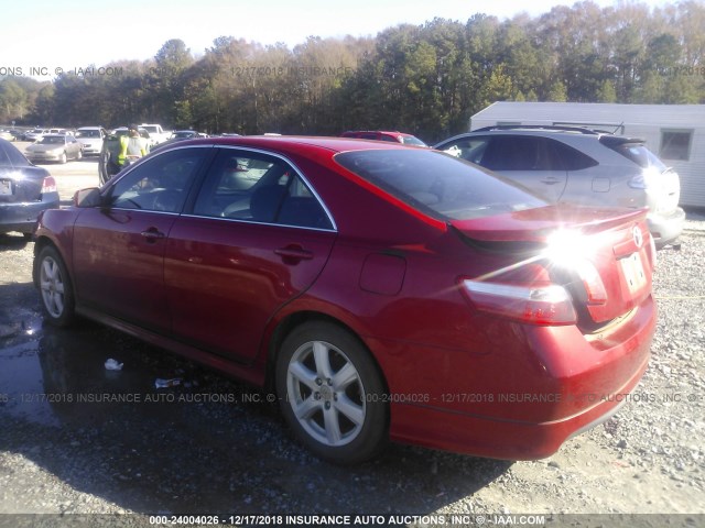 4T1BE46K09U283401 - 2009 TOYOTA CAMRY SE/LE/XLE 红色 照片 3