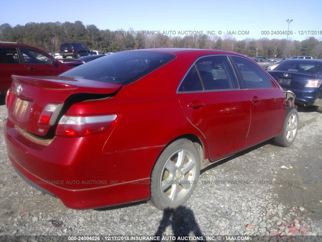 4T1BE46K09U283401 - 2009 TOYOTA CAMRY SE/LE/XLE 红色 照片 4
