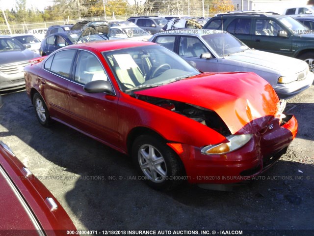 1G3NL52F83C144684 - 2003 OLDSMOBILE ALERO GL RED photo 1