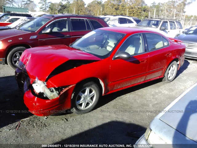 1G3NL52F83C144684 - 2003 OLDSMOBILE ALERO GL RED photo 2