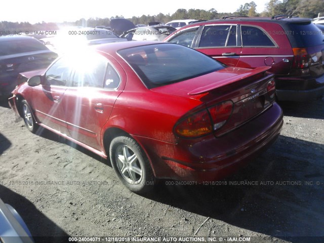 1G3NL52F83C144684 - 2003 OLDSMOBILE ALERO GL RED photo 3