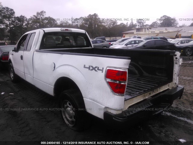 1FTFX1EFXEKF10926 - 2014 FORD F150 SUPER CAB WHITE photo 3