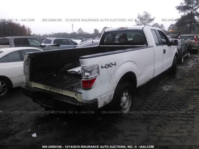 1FTFX1EFXEKF10926 - 2014 FORD F150 SUPER CAB WHITE photo 4