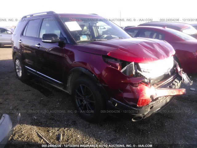 1FM5K7D8XFGC62564 - 2015 FORD EXPLORER XLT RED photo 1