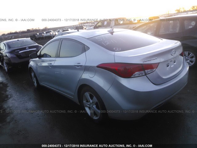 KMHDH4AE5CU460761 - 2012 HYUNDAI ELANTRA GLS/LIMITED SILVER photo 3