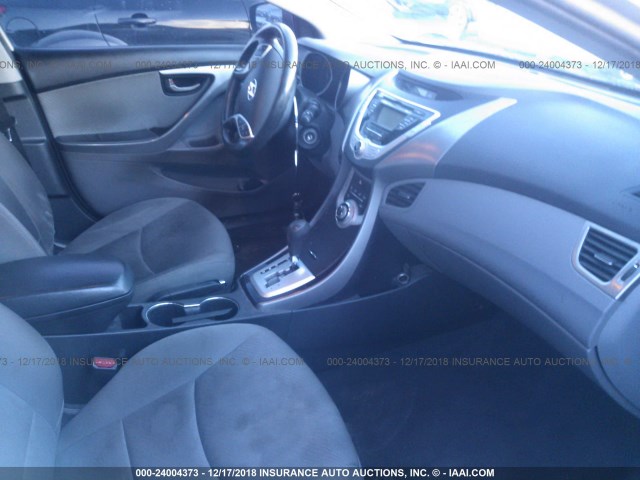 KMHDH4AE5CU460761 - 2012 HYUNDAI ELANTRA GLS/LIMITED SILVER photo 5