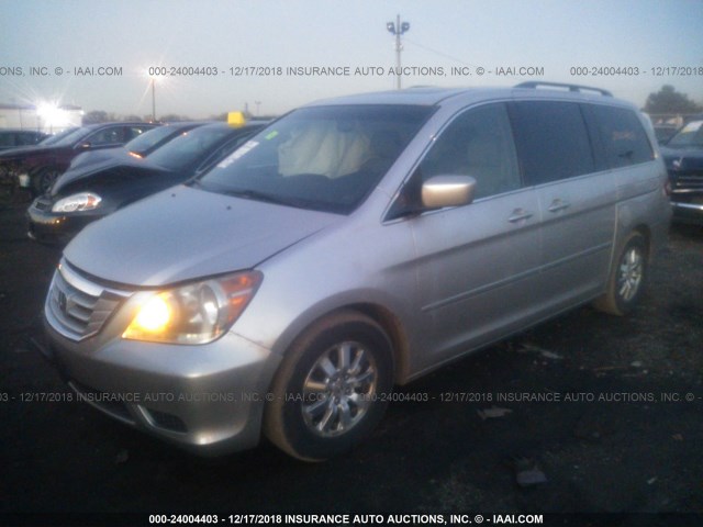 5FNRL38718B016562 - 2008 HONDA ODYSSEY EXL GRAY photo 2