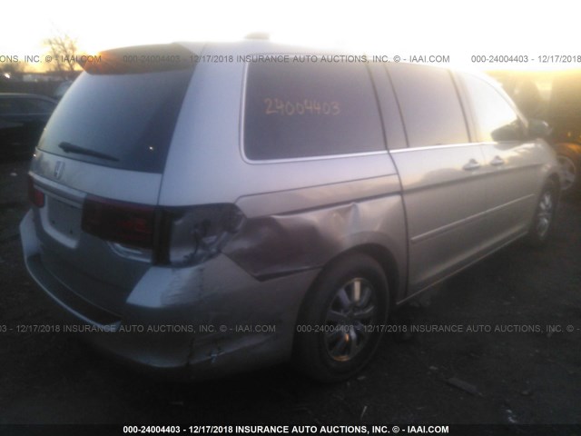 5FNRL38718B016562 - 2008 HONDA ODYSSEY EXL GRAY photo 4