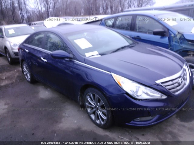 5NPEC4AC9DH617239 - 2013 HYUNDAI SONATA SE/LIMITED Dark Blue photo 1