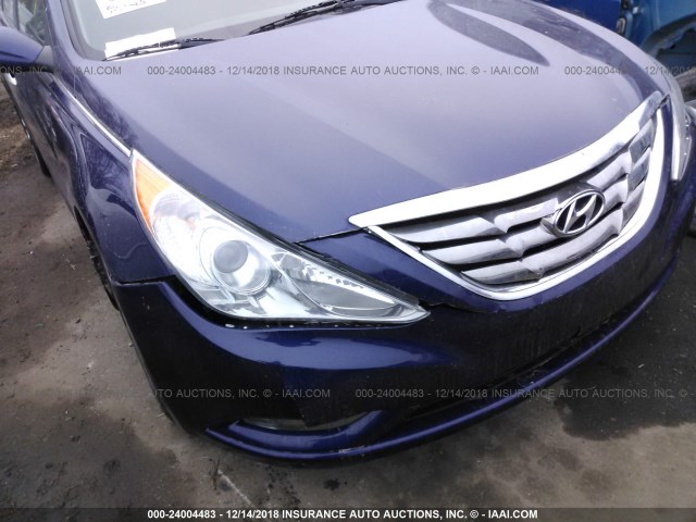 5NPEC4AC9DH617239 - 2013 HYUNDAI SONATA SE/LIMITED Dark Blue photo 6