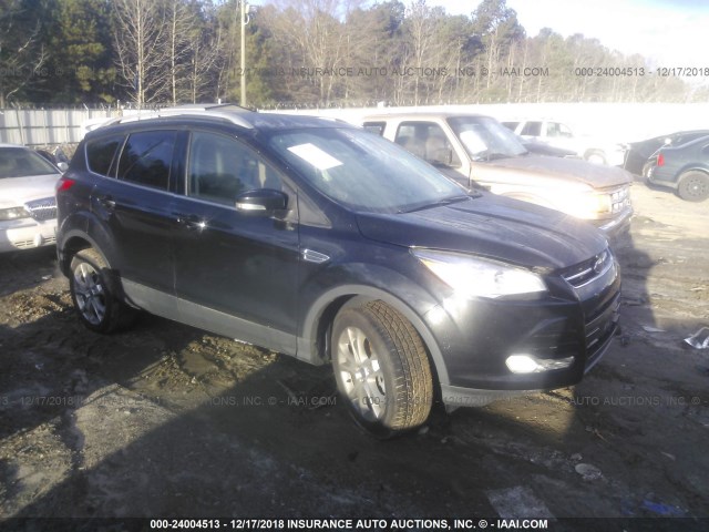 1FMCU0J90FUA26657 - 2015 FORD ESCAPE TITANIUM BLACK photo 1