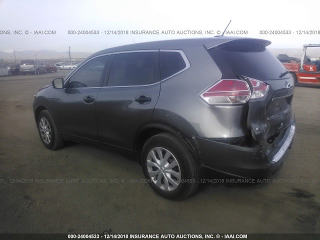 JN8AT2MT2GW012044 - 2016 NISSAN ROGUE S/SL/SV SILVER photo 3