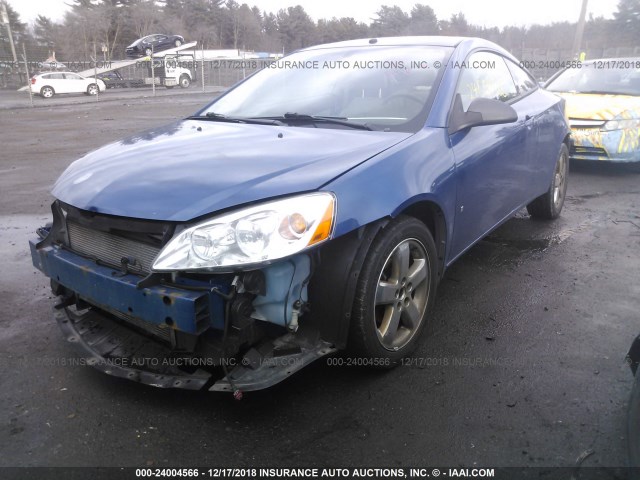 1G2ZH18N074257060 - 2007 PONTIAC G6 GT BLUE photo 2