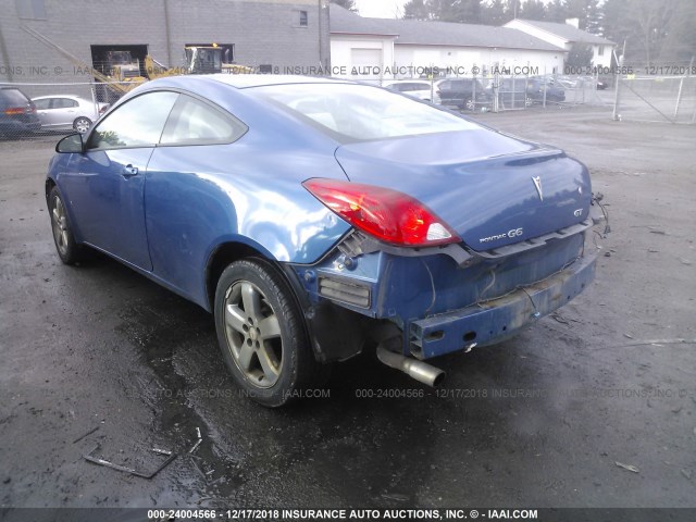 1G2ZH18N074257060 - 2007 PONTIAC G6 GT BLUE photo 3