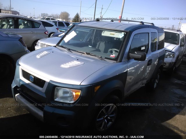 5J6YH286X6L025148 - 2006 HONDA ELEMENT EX GRAY photo 2