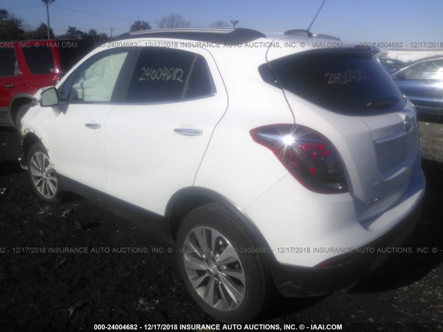 KL4CJESBXHB115561 - 2017 BUICK ENCORE PREFERRED WHITE photo 3