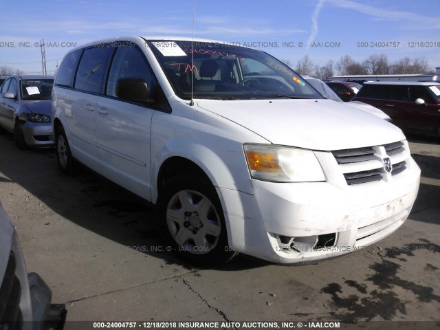 2D8HN44E89R585299 - 2009 DODGE GRAND CARAVAN SE WHITE photo 1