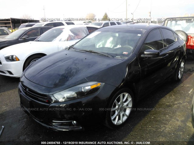 1C3CDFBA7DD312832 - 2013 DODGE DART SXT BLACK photo 2