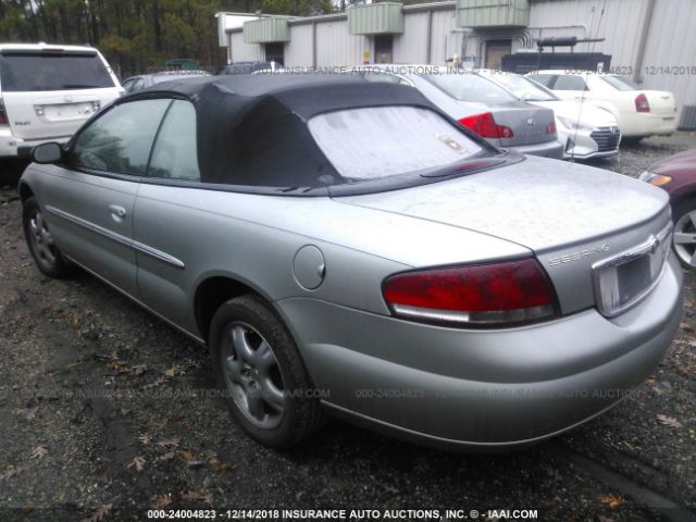 1C3EL65R84N103137 - 2004 CHRYSLER SEBRING LIMITED SILVER photo 3