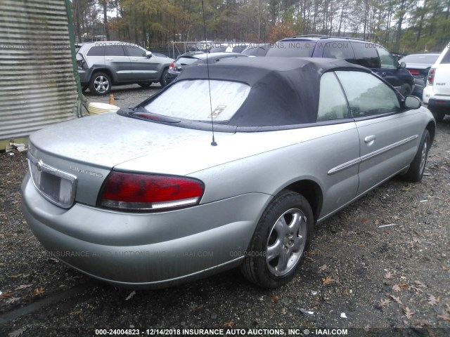 1C3EL65R84N103137 - 2004 CHRYSLER SEBRING LIMITED SILVER photo 4