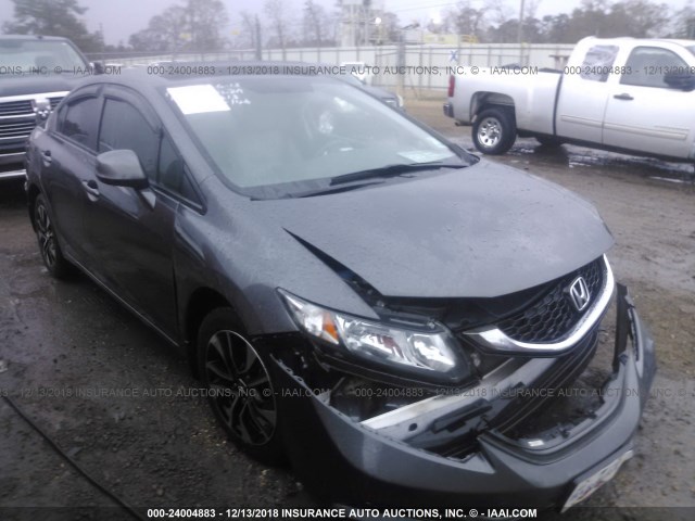 2HGFB2F93DH535140 - 2013 HONDA CIVIC EXL GRAY photo 1