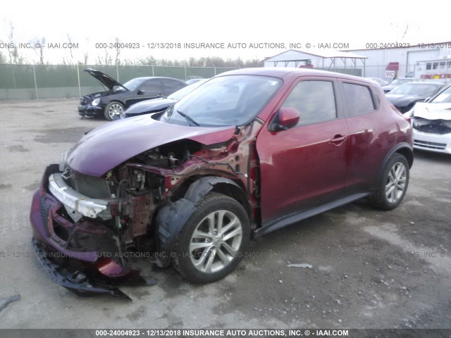 JN8AF5MV4DT209983 - 2013 NISSAN JUKE S/SV/SL RED photo 2