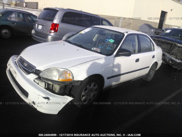 1HGEJ6674WL010324 - 1998 HONDA CIVIC LX WHITE photo 2