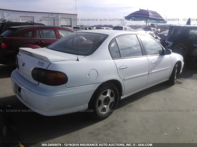 1G1NE52J03M633050 - 2003 CHEVROLET MALIBU LS WHITE photo 4