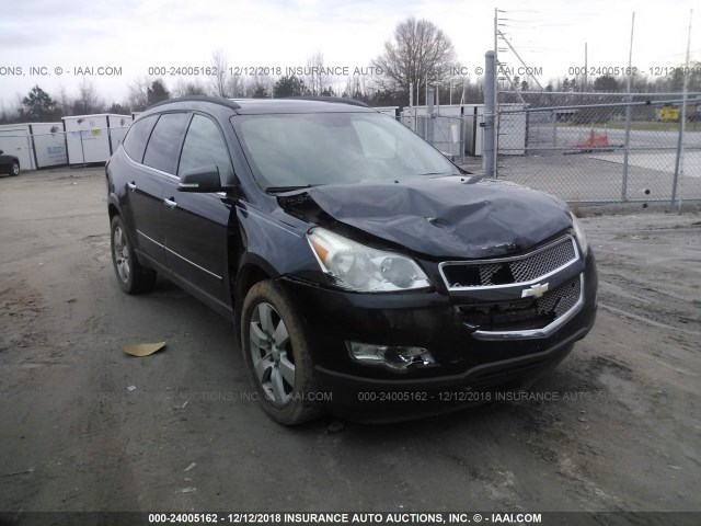 1GNLRHEDXAJ227938 - 2010 CHEVROLET TRAVERSE LTZ BLACK photo 1