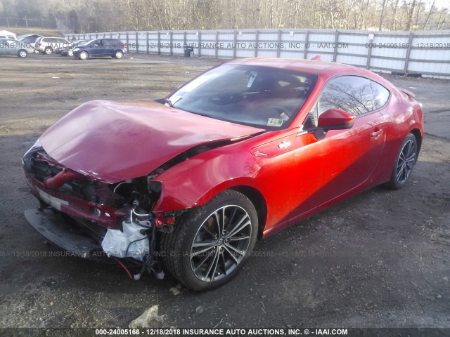 JF1ZNAA16F9703845 - 2015 TOYOTA SCION FR-S RED photo 2
