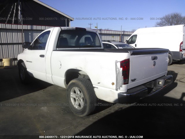 1D7HA16K76J162053 - 2006 DODGE RAM 1500 ST WHITE photo 3