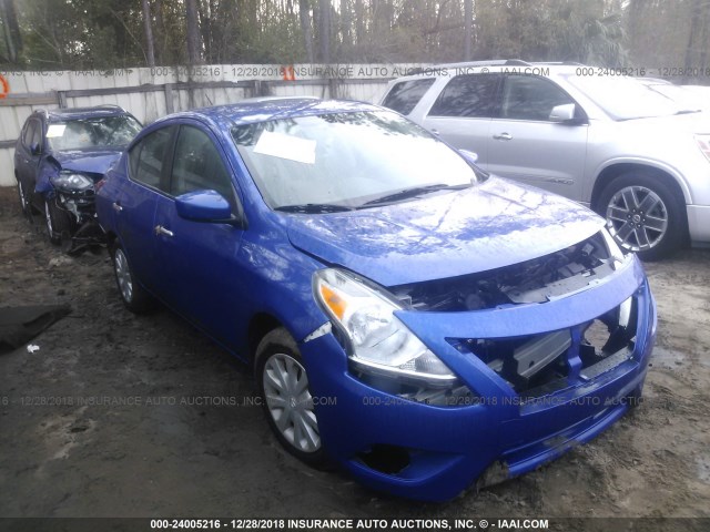 3N1CN7APXFL881548 - 2015 NISSAN VERSA S/S PLUS/SV/SL BLUE photo 1