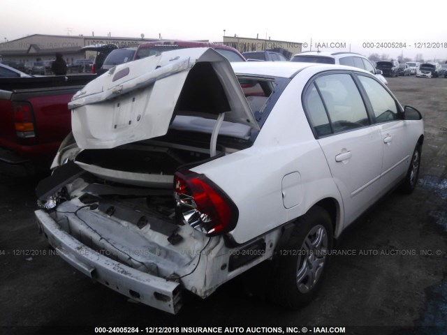1G1ZS51F16F300565 - 2006 CHEVROLET MALIBU LS 白色 照片 4