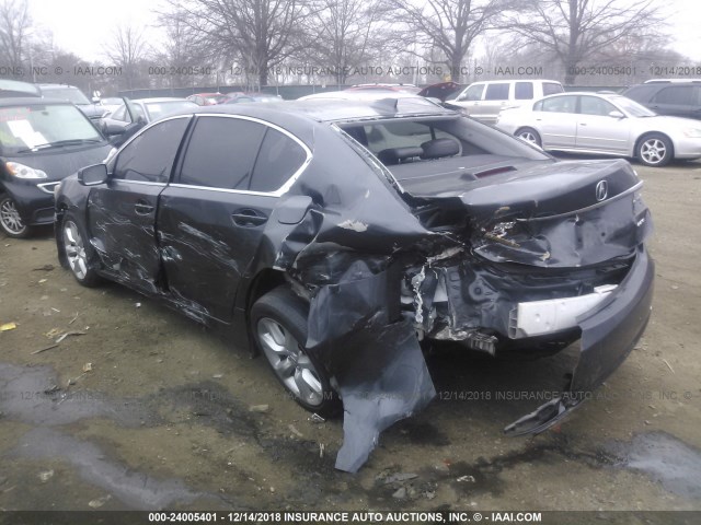 JH4KC1F34EC004466 - 2014 ACURA RLX GRAY photo 3