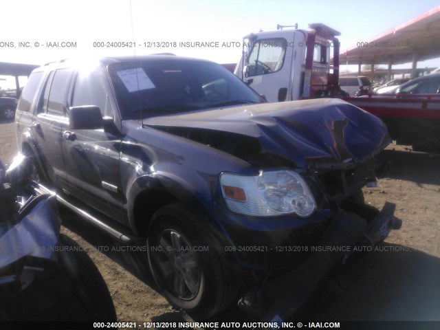 1FMEU73E07UA95944 - 2007 FORD EXPLORER XLT BLUE photo 1