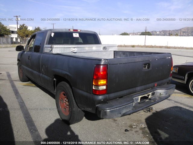 2GCEC19X621103031 - 2002 CHEVROLET SILVERADO C1500 BLACK photo 3